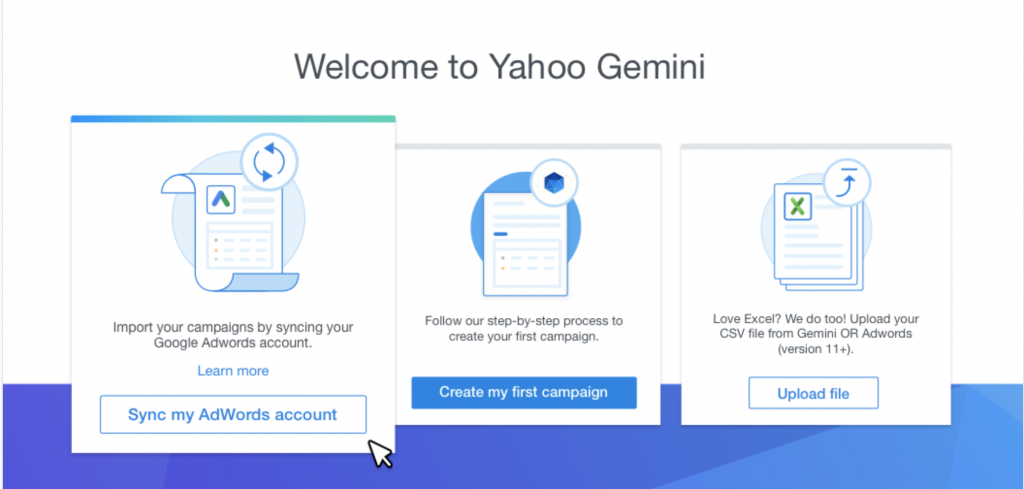 Welcome to Yahoo Gemini