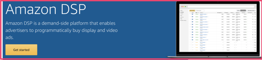Amazon DSP
Amazon demand side platform
