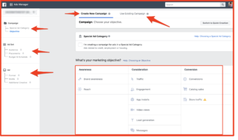 Creating and editing Facebook Ads