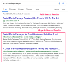 organic and paid traffic sources