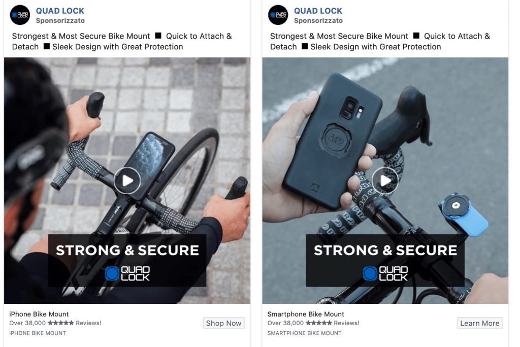 Facebook Ad examples