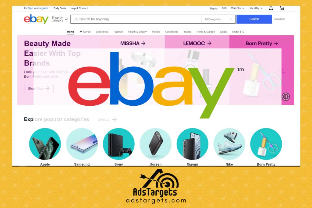 eBay free advertising listing