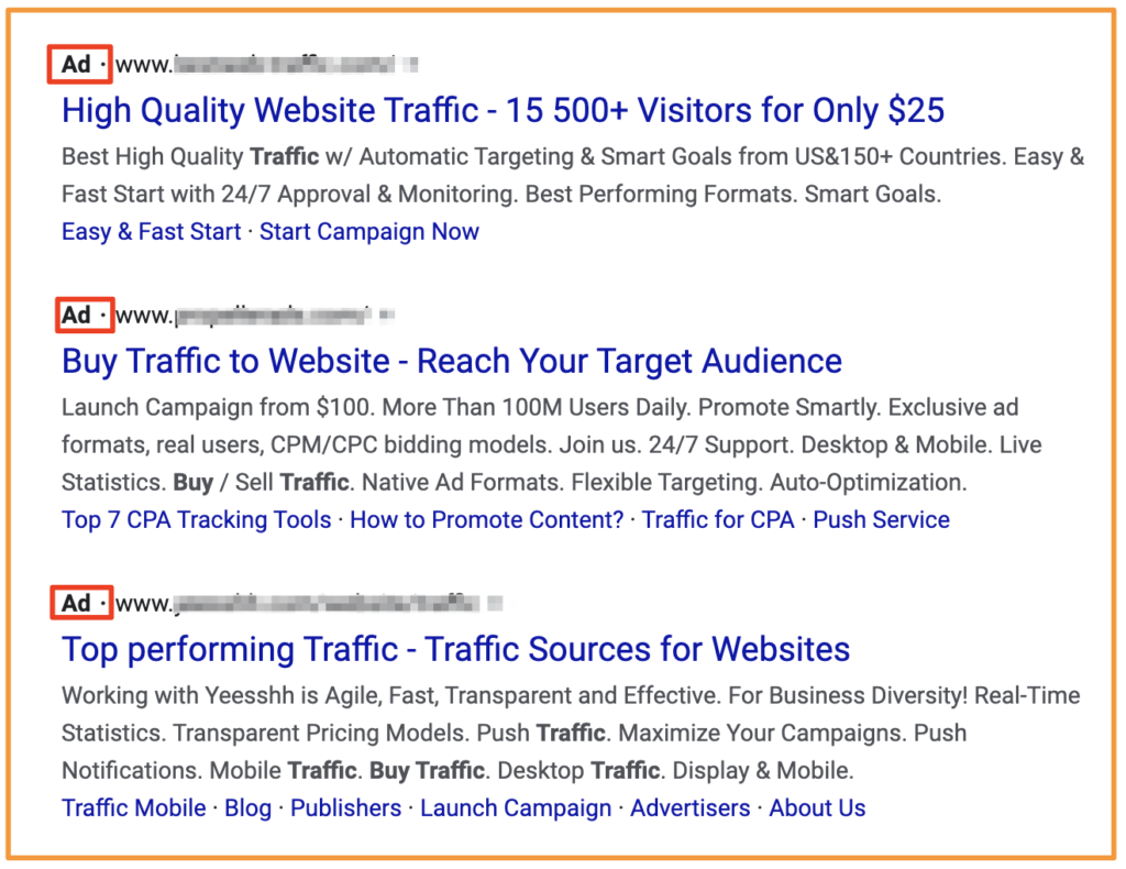 Paid advertising on Google Ads
