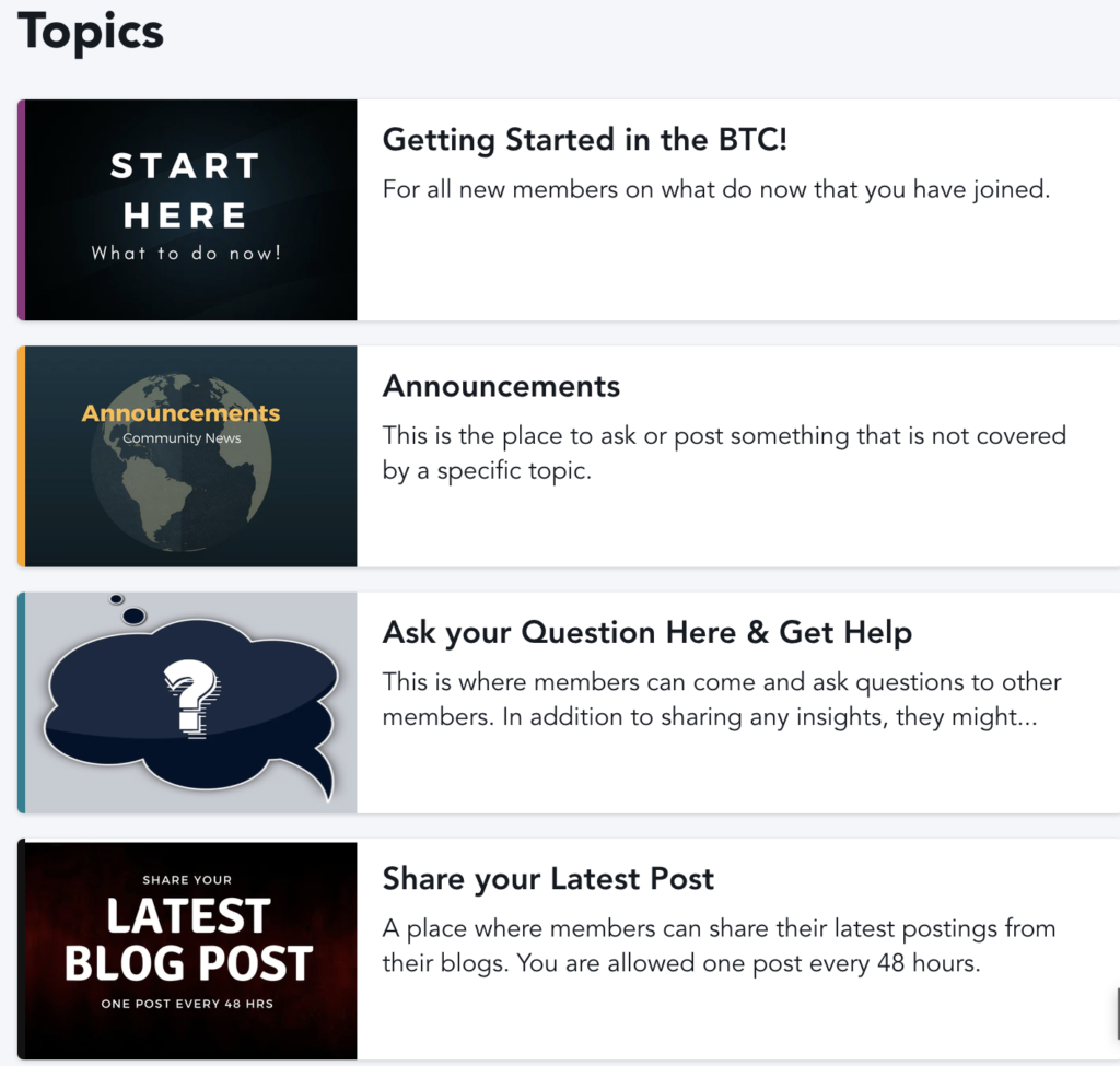 Blogger community topics to share blog posts