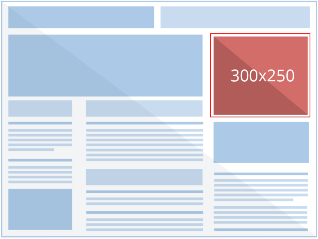 300X250 Banner Ad Size