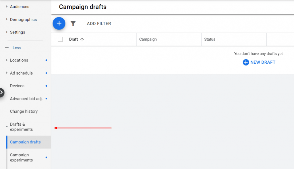 Google Ads Campaign draft

