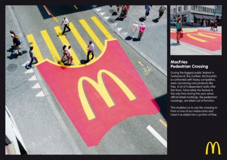 McDonald's Guerrilla marketing examples, creative marketing ideas