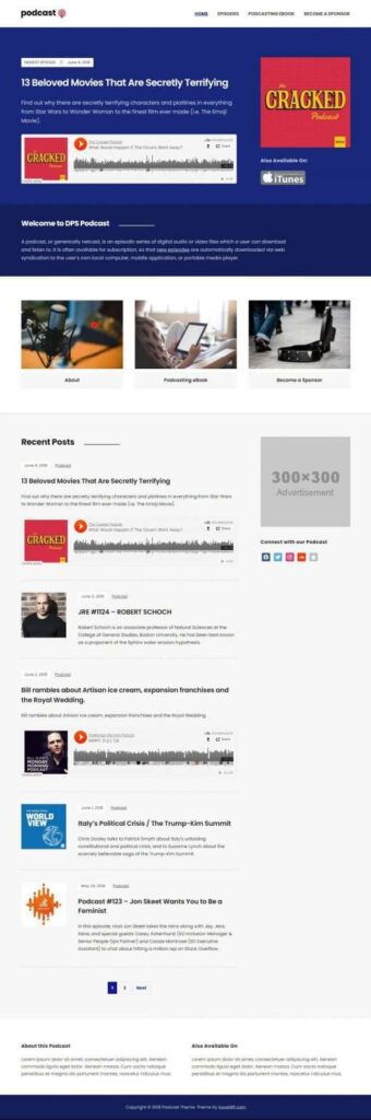 Podcast WordPress Theme