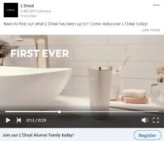 LinkedIn ad formats: Video ad