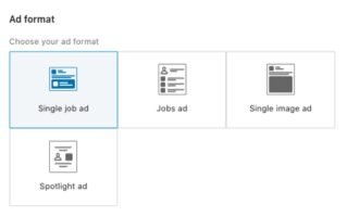 LinkedIn single job ad