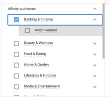 choose your affinity audience