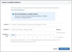 create your Facebook Lookalike Audience ad