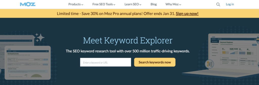 Moz Keyword Explorer