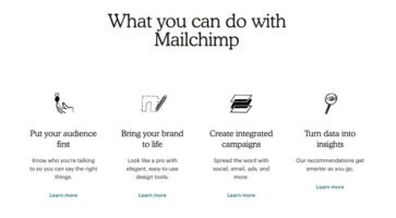 Mailchimp copywriting example