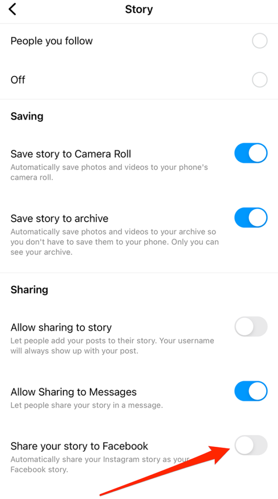 automatically share your stories to Facebook