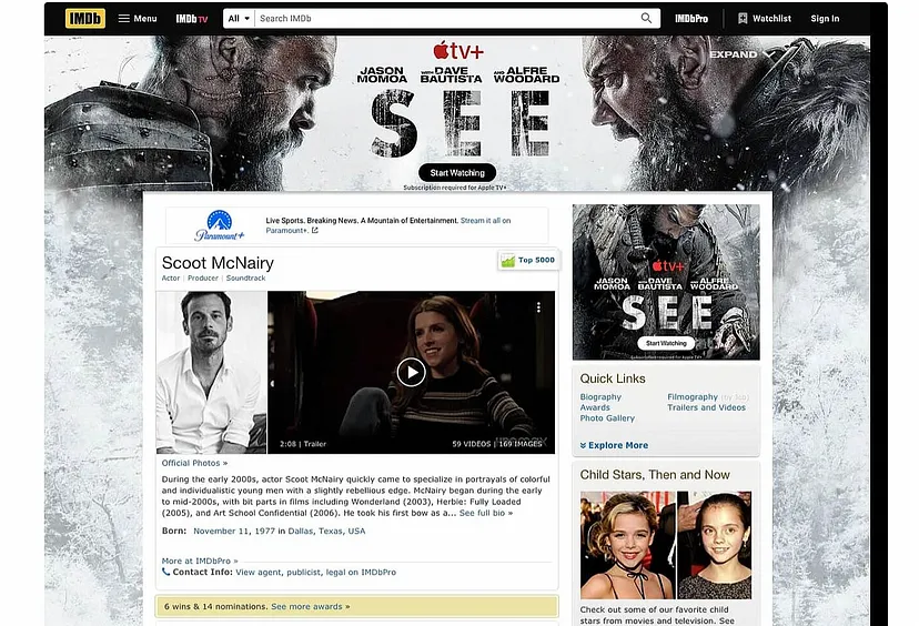 IMDb’s Layout can lead to a poor user experience 