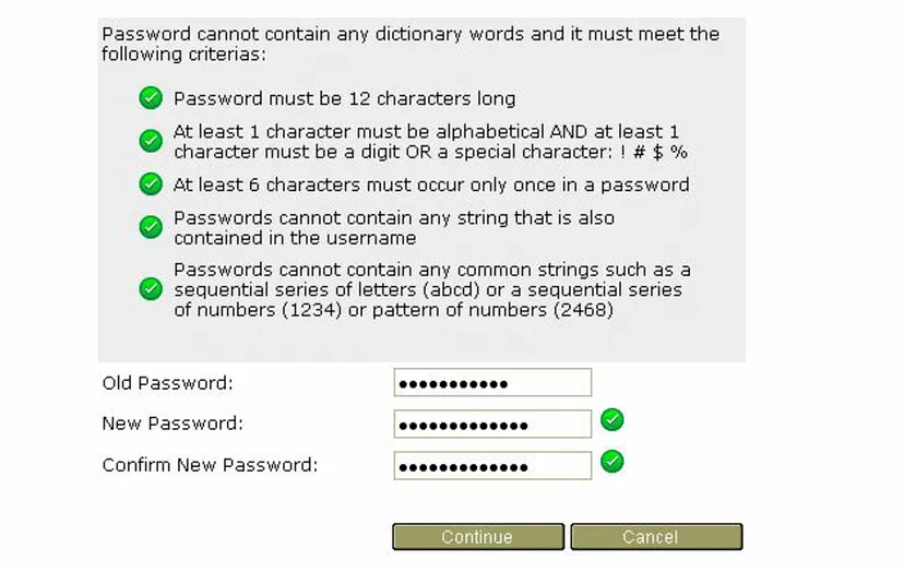  Overly Complex Passwords leaves a poor user experience 